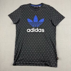 Adidas X Pharrell Williams Shirt Men Large Black AOP Trifoil‎ Logo Tee Skater M